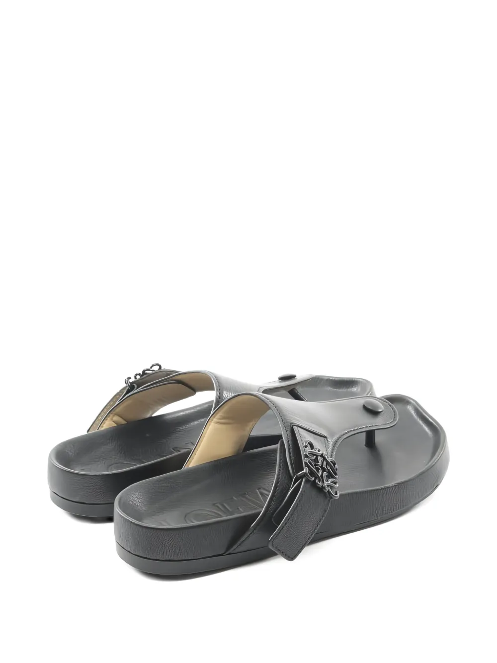 Loewe Pre-Owned 2010s Ease thong sandals - Zwart