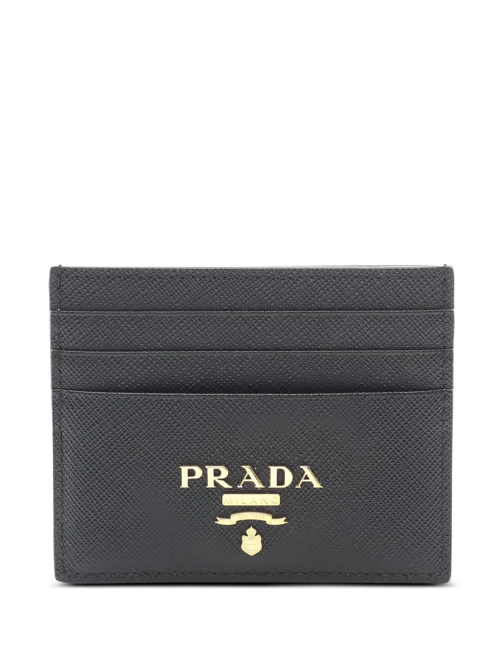 Prada Pre-Owned 2020s saffiano metal cardholder - Nero