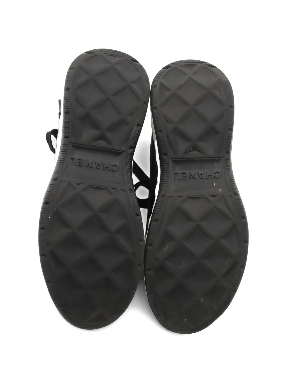 CHANEL Pre-Owned 1986~1988 coco mark leather sneakers - Zwart