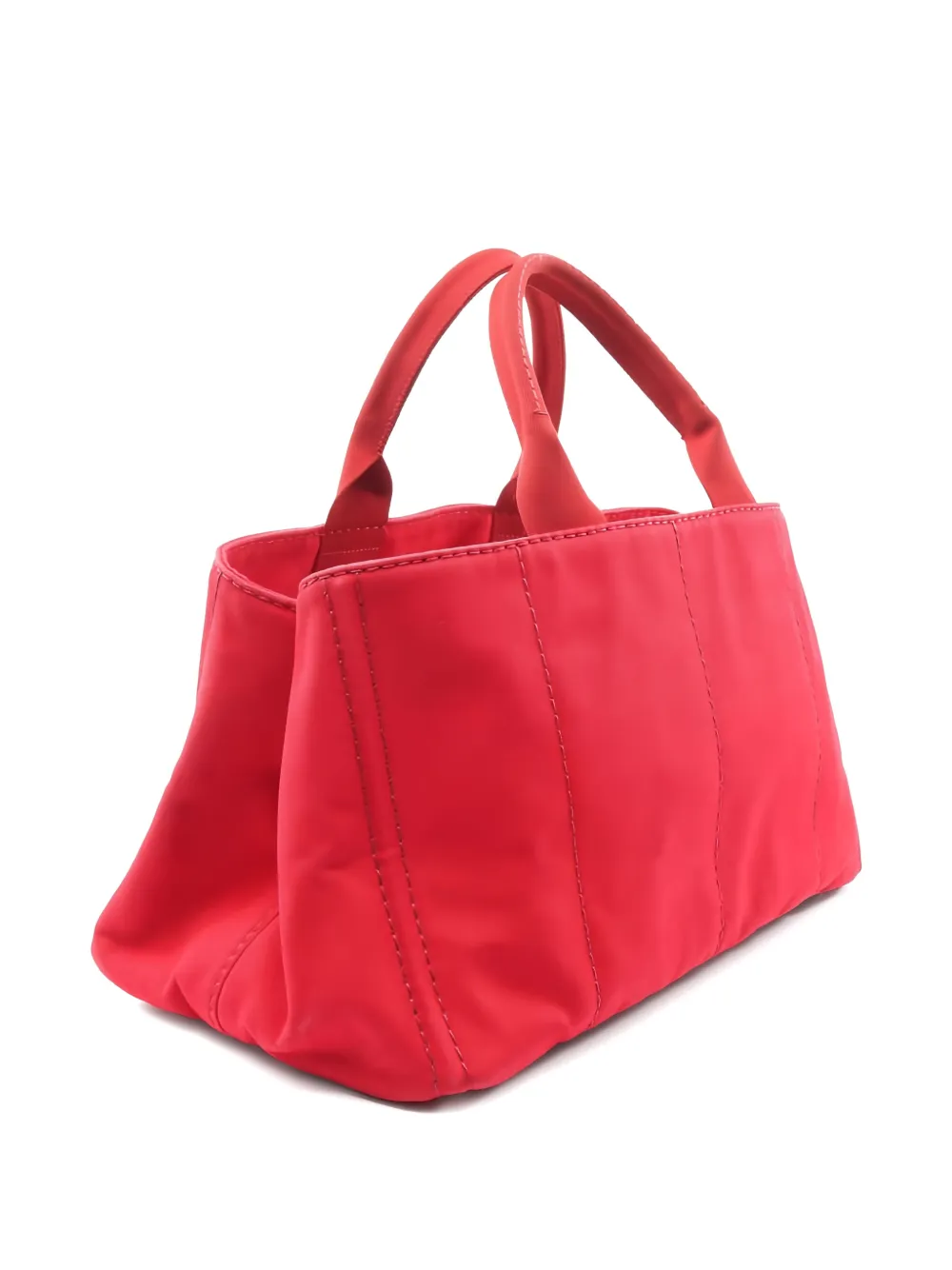 Prada Pre-Owned 2000s Canapa Canvas Tote Bag | Red | FARFETCH
