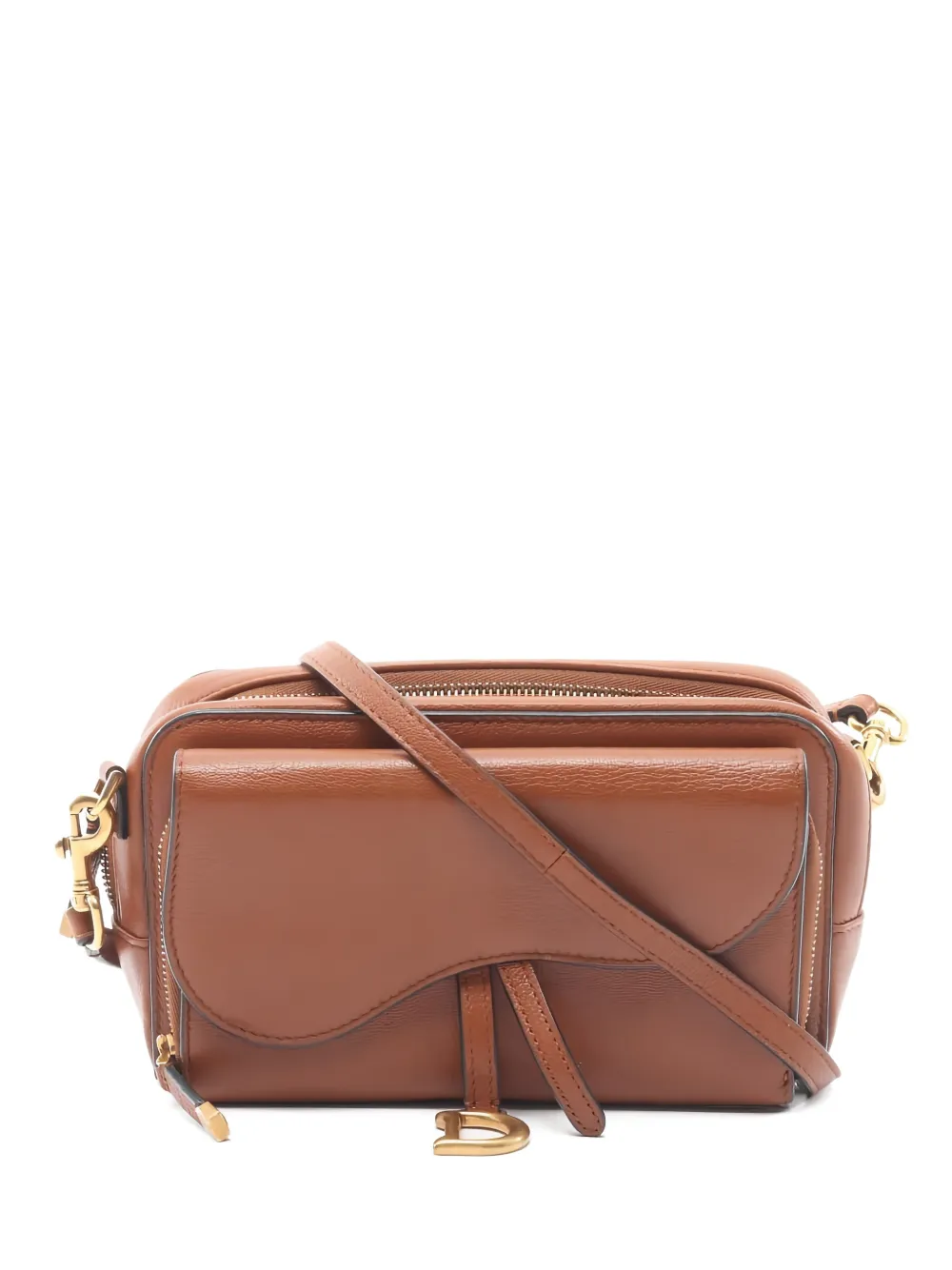 Christian Dior Pre-Owned 2010s Double Saddle Pouch shoulder bag - Marrone