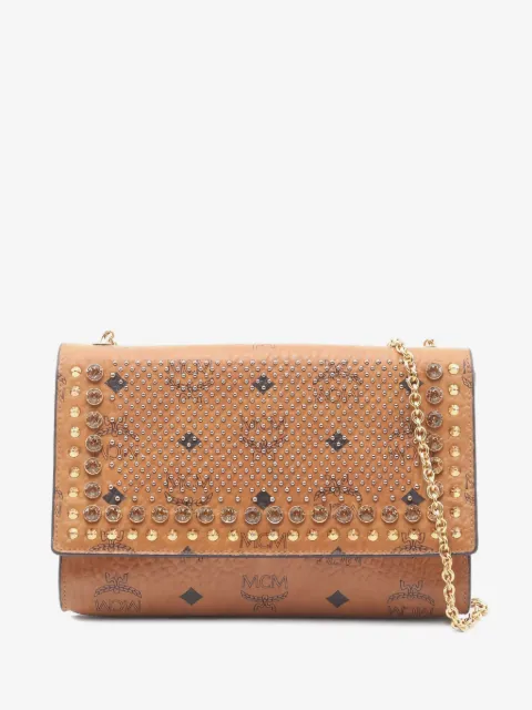 MCM Pre-Owned 2000s bijou studs chain cross body bag