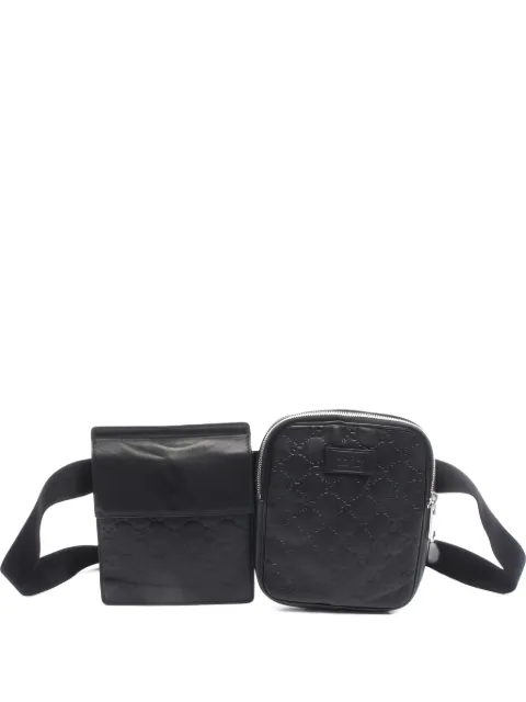 Gucci Pre-Owned 2000s Guccissima Double Pouch belt bag