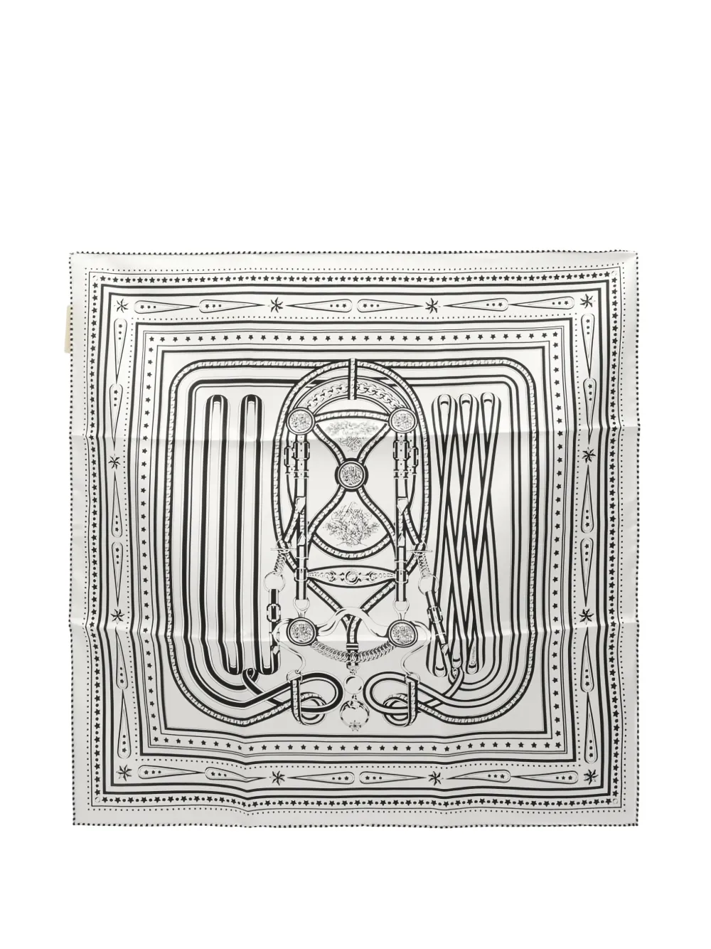 Hermès Pre-Owned 2020s 55 grand bandana silk scarf - Weiß