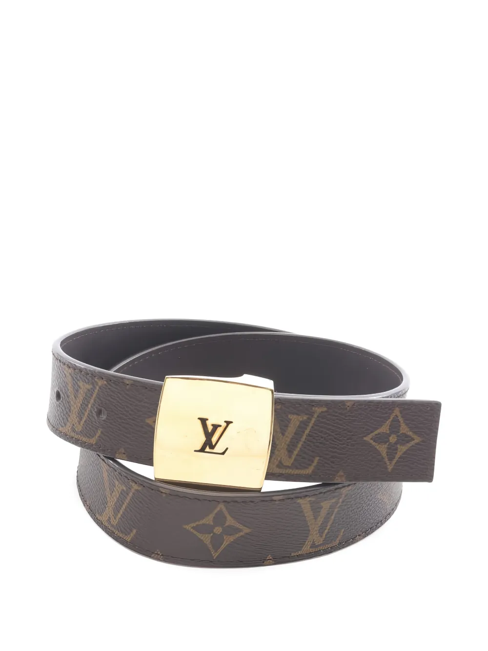 Louis Vuitton Pre-Owned 2000s Santur LV CUT belt - Marrone