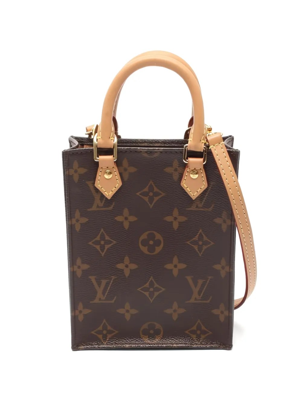 Louis Vuitton Pre-Owned 2010s Petite Sac Plat Monogram tote bag - Marrone