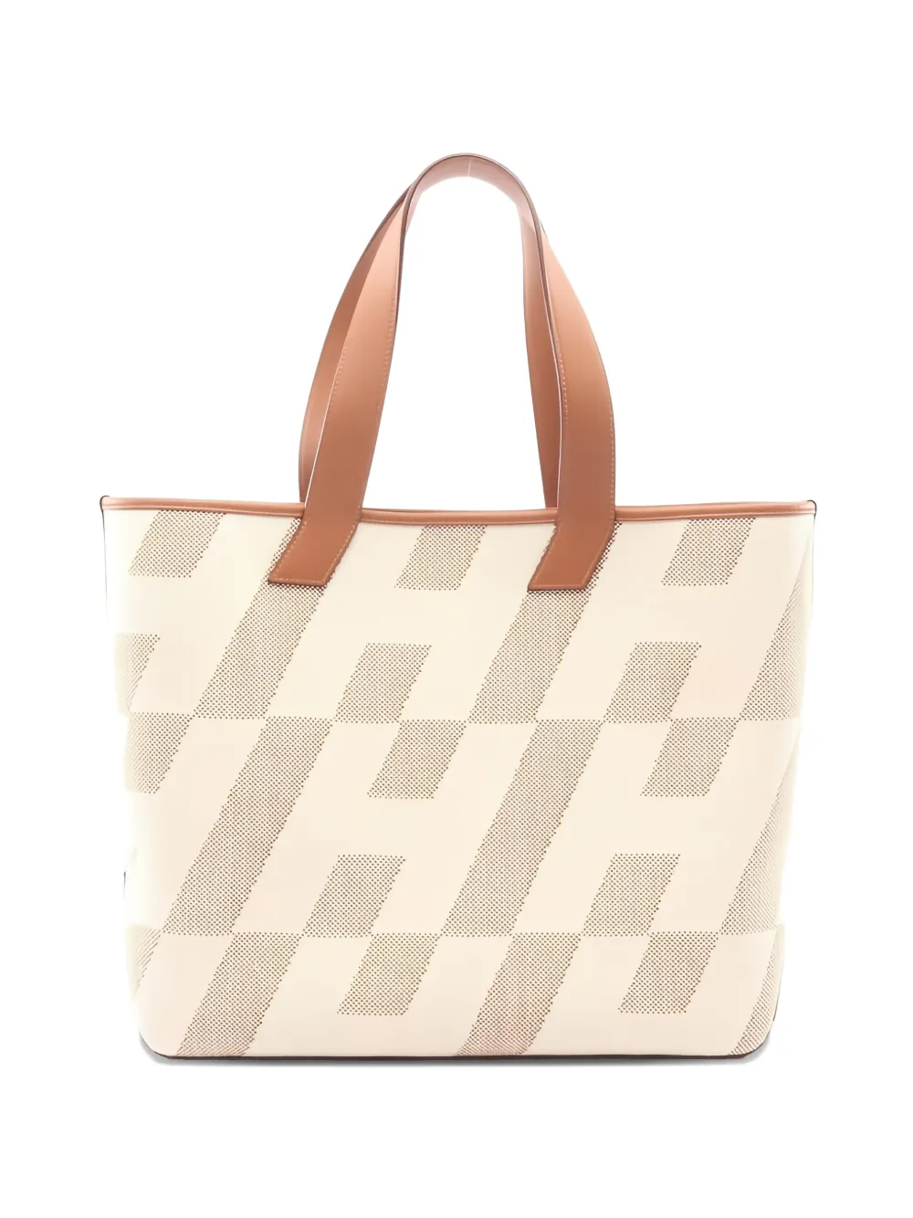 Hermès Pre-Owned 2021 GM geometric-pattern tote bag - Toni neutri