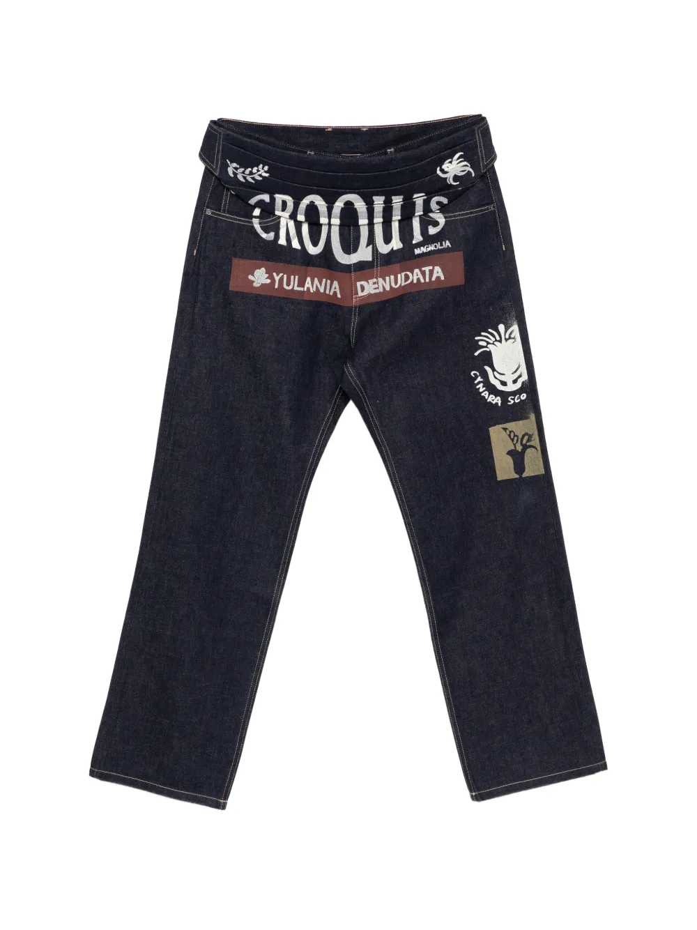 CROQUIS Jeans con stampa logo - Blu