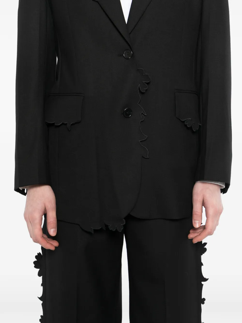 JNBY Blazer met enkele rij knopen Zwart