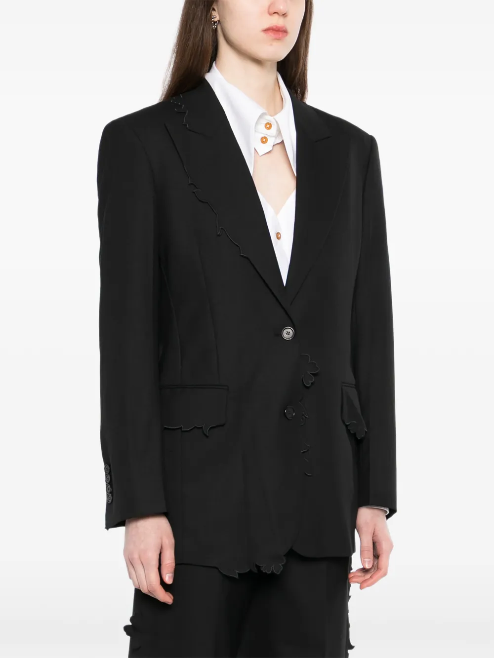  Jnby Single-breasted Blazer - Black 