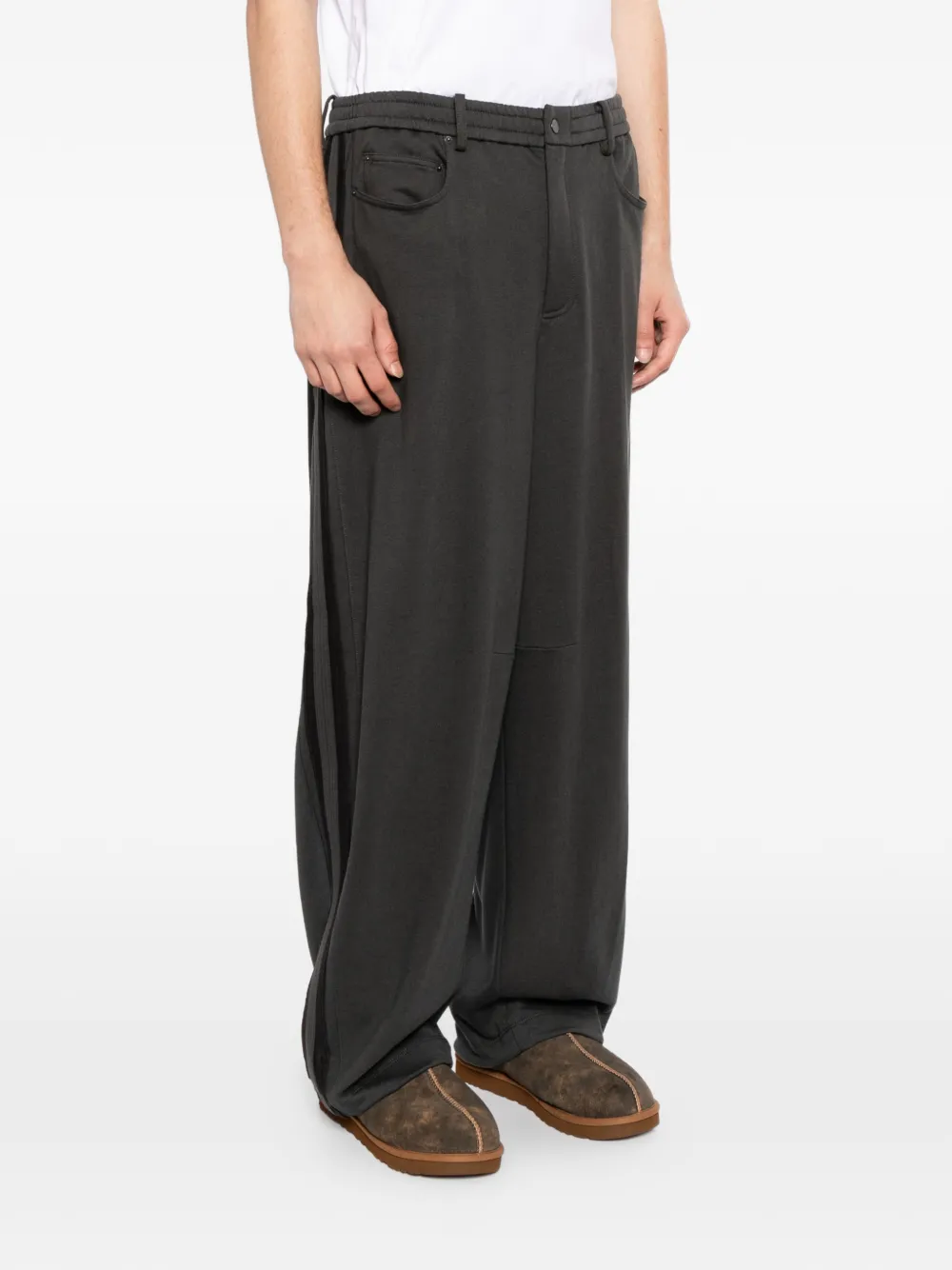 CROQUIS Gebreide broek Grijs