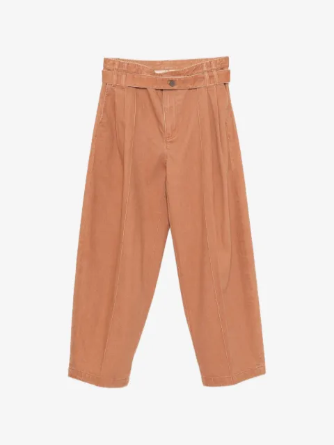CROQUIS belted wide-leg jeans