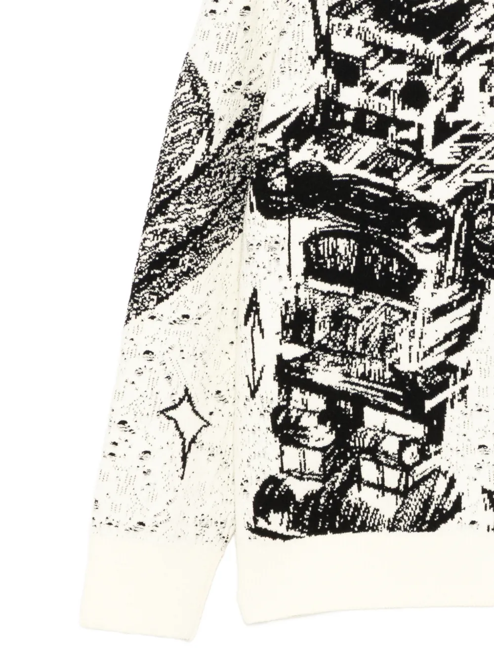 Robot-Print Sweater