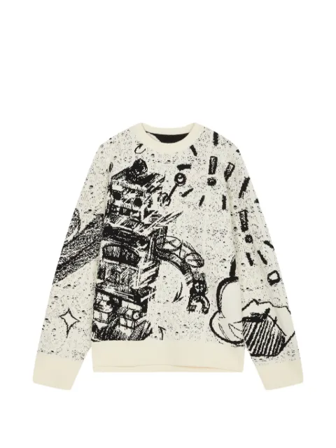 CROQUIS robot-print sweater