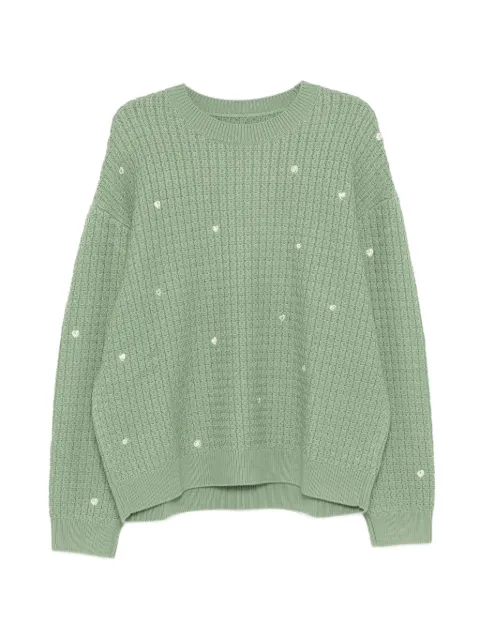 CROQUIS heart-embroidered sweater