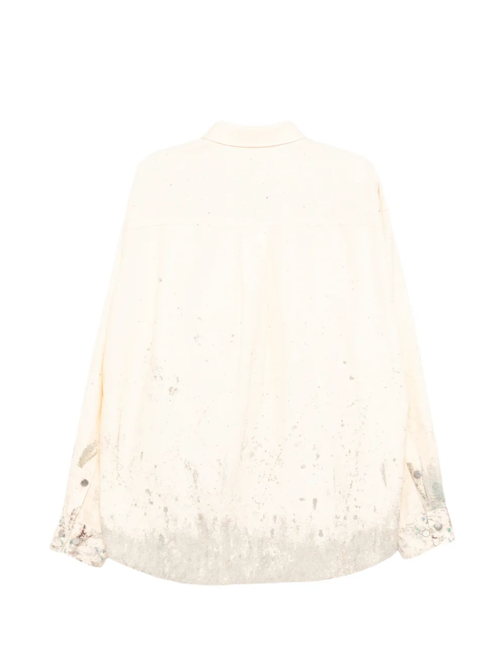  Croquis Printed Denim Shirt - Neutrals 