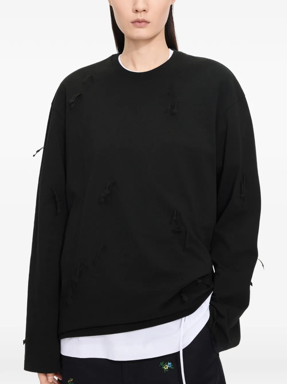 JNBY T-shirt verfraaid met pijlen Zwart