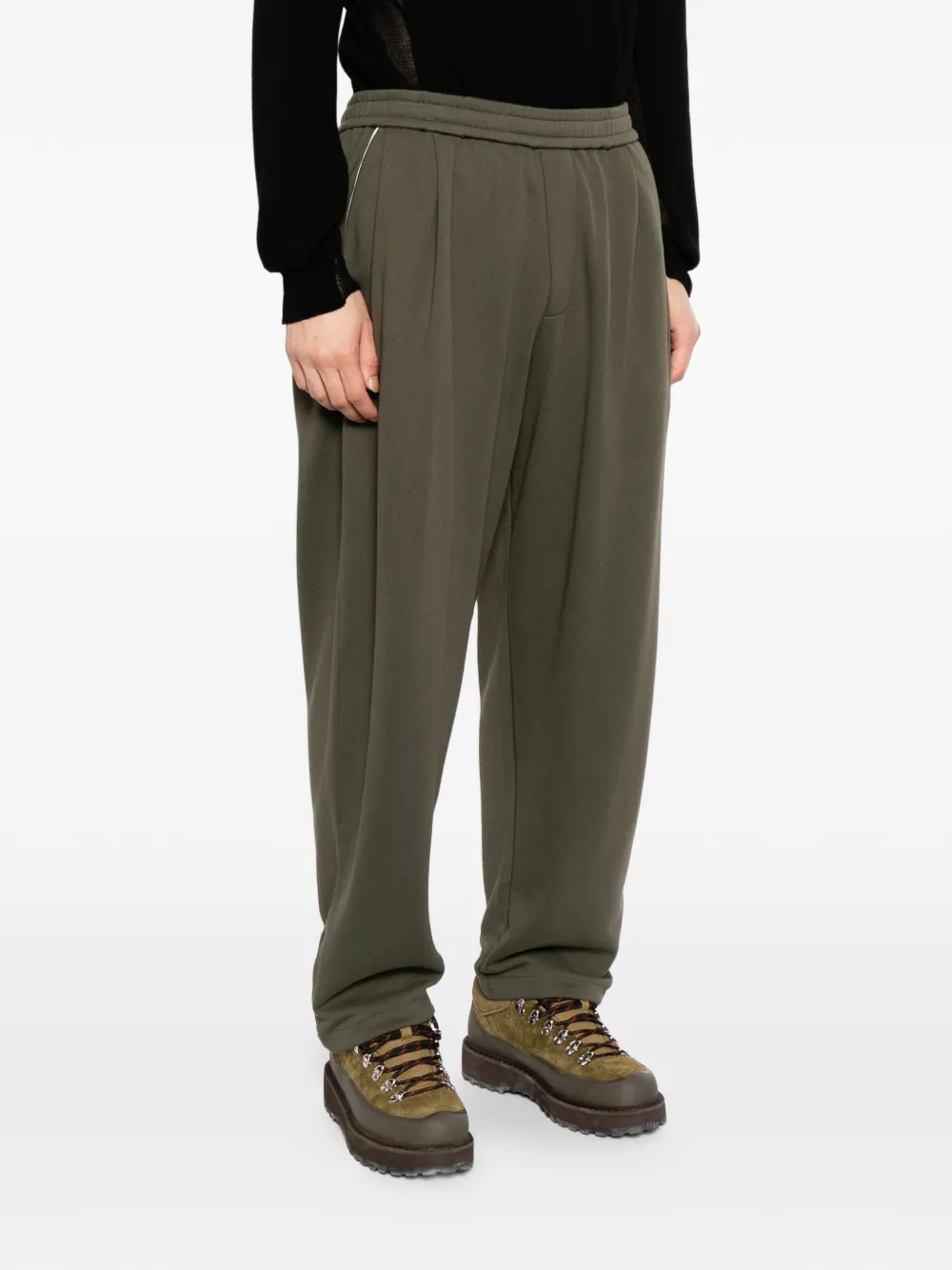  Croquis Cotton Drawstring Pants - Green 