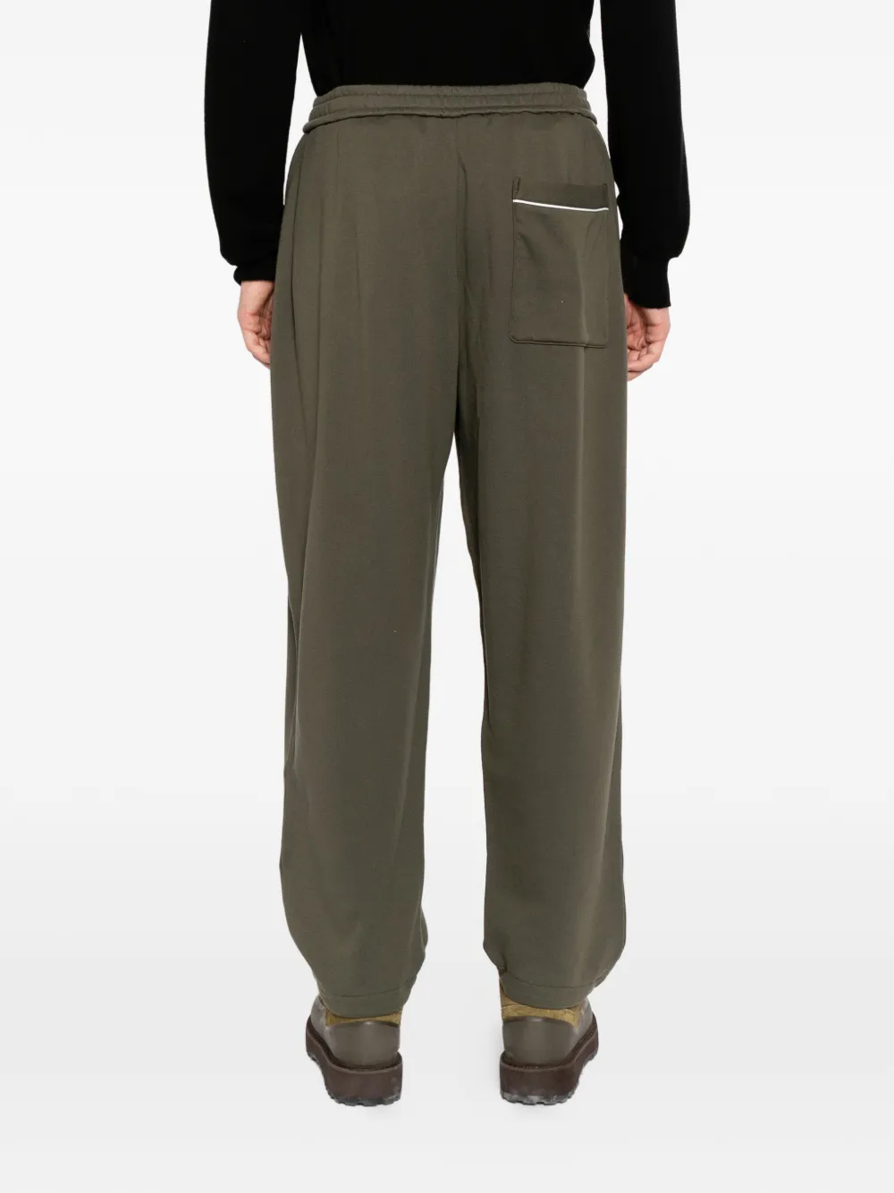 CROQUIS Katoenen broek met trekkoord Groen