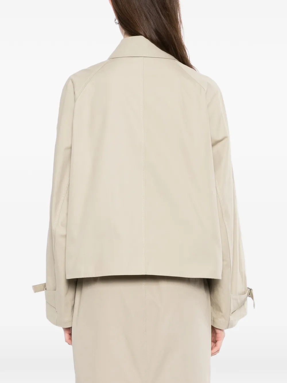 LESS Cropped jack met raglan mouwen Beige