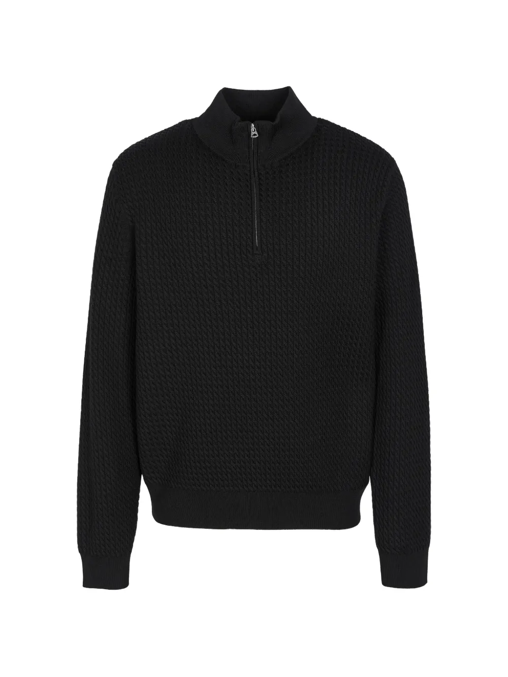 CROQUIS Pullover mit Reißverschluss - Schwarz