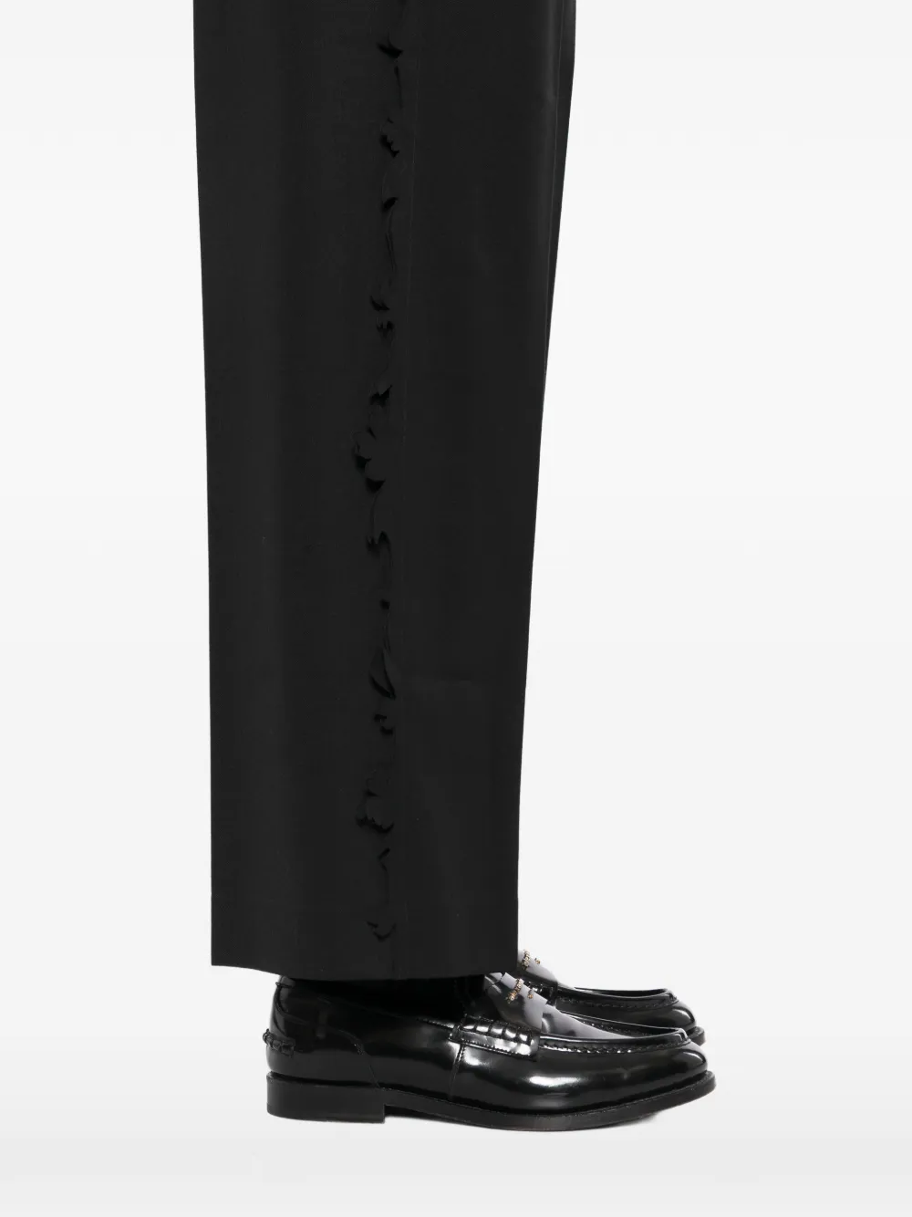 JNBY Broek met ruche afwerking Zwart