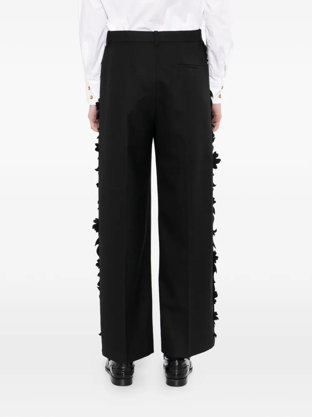 JNBY Broek met ruche afwerking Zwart
