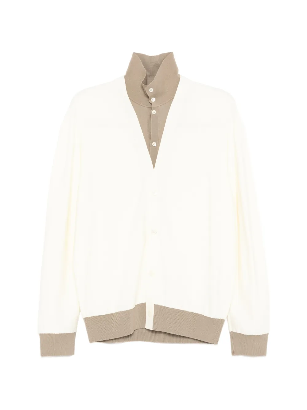 CROQUIS Cardigan con design a strati - Toni neutri