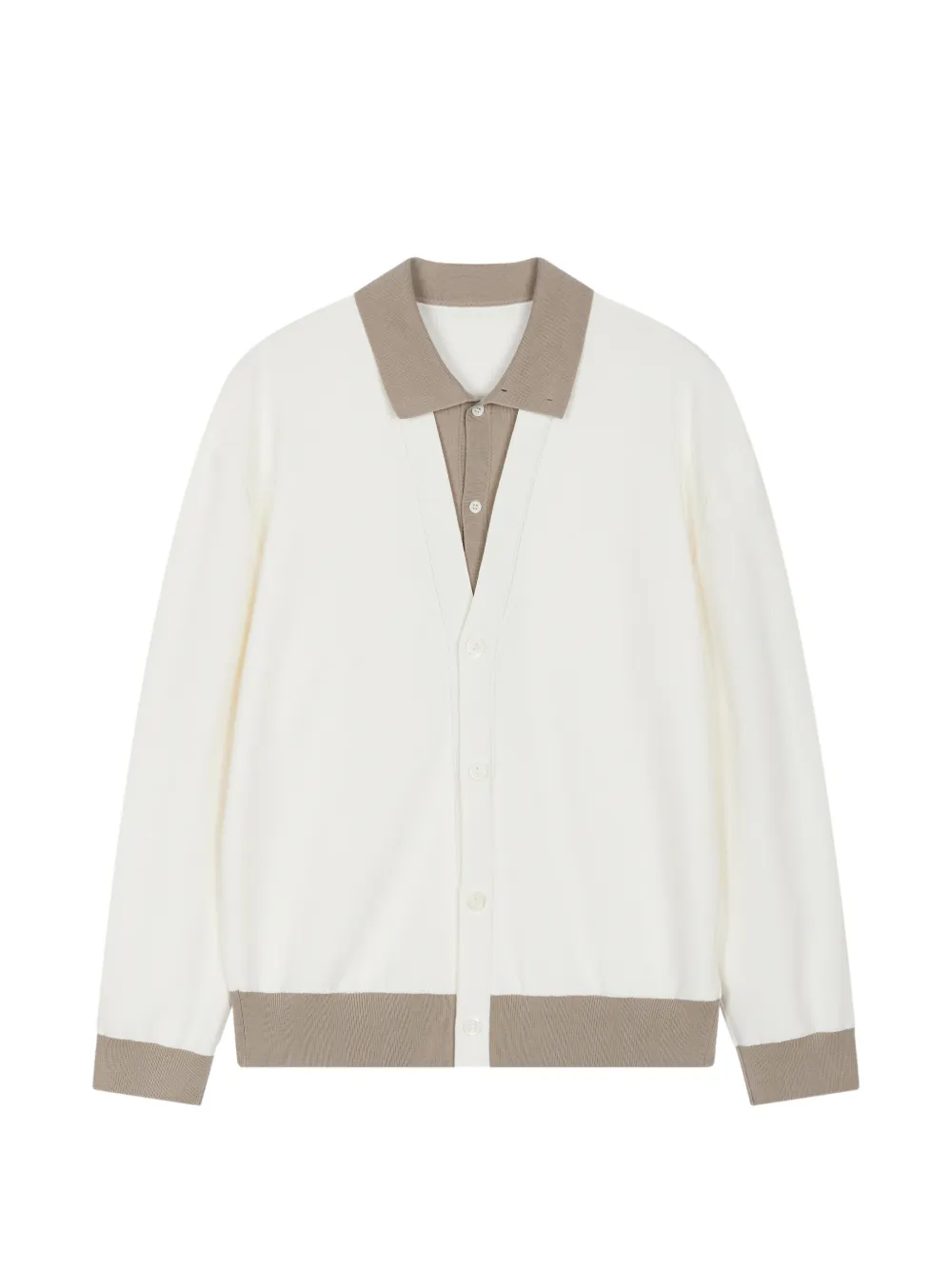 CROQUIS Cardigan im Layering-Look - Nude