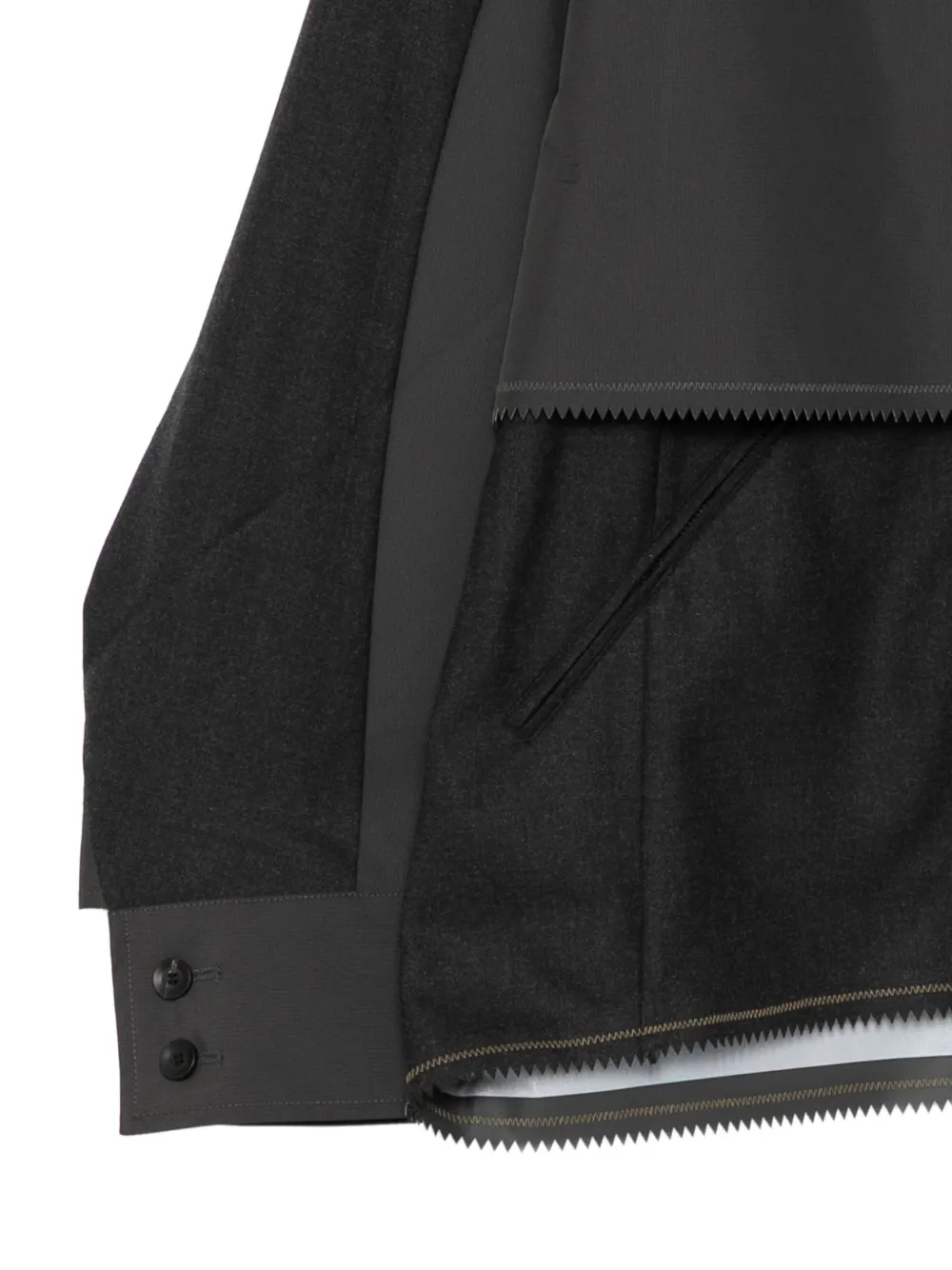  Croquis Panelled Jacket - Grey 