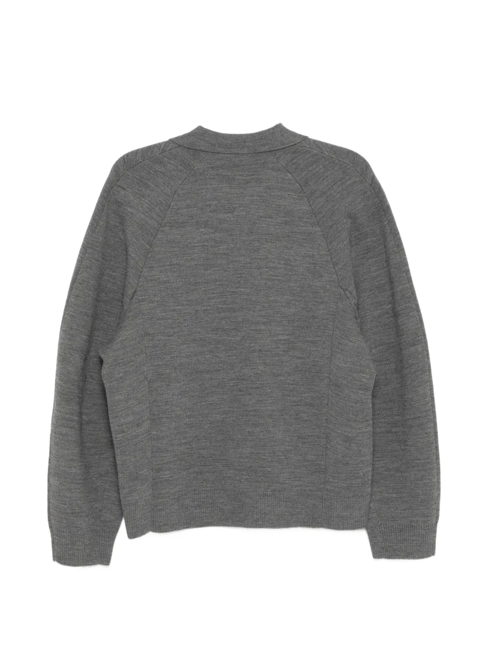  Jnby Polo-collar Sweater - Grey 