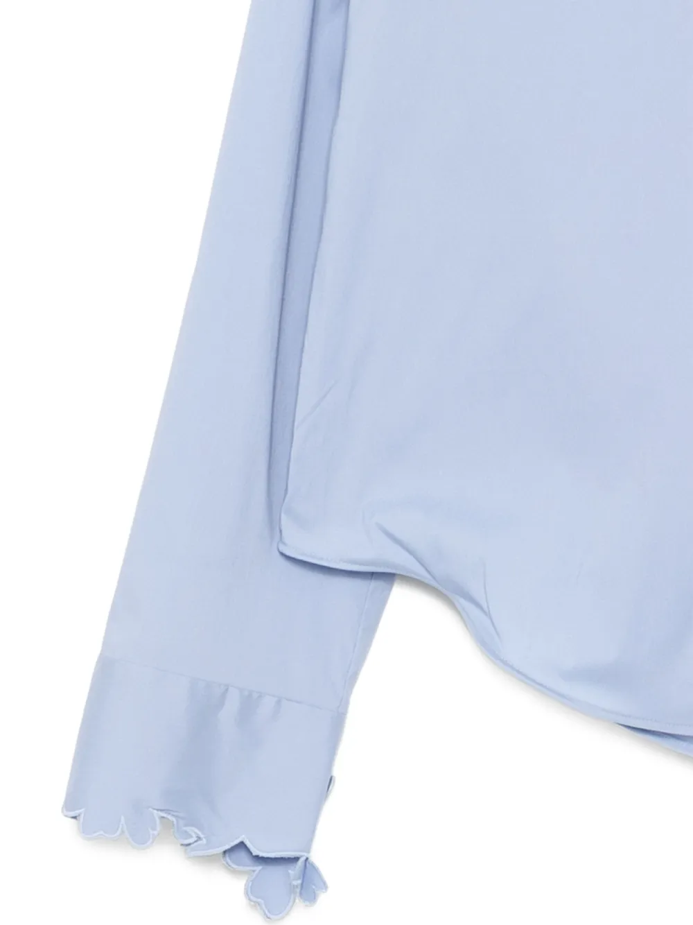 JNBY Blouse met gewelfde afwerking Blauw