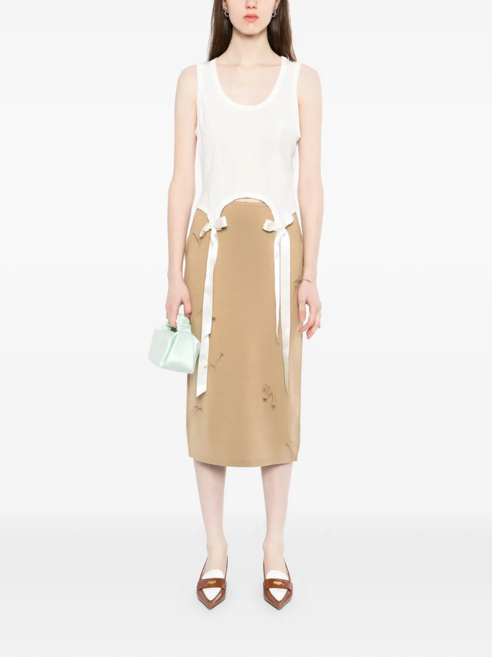 JNBY Midi-rok met applicatie Beige