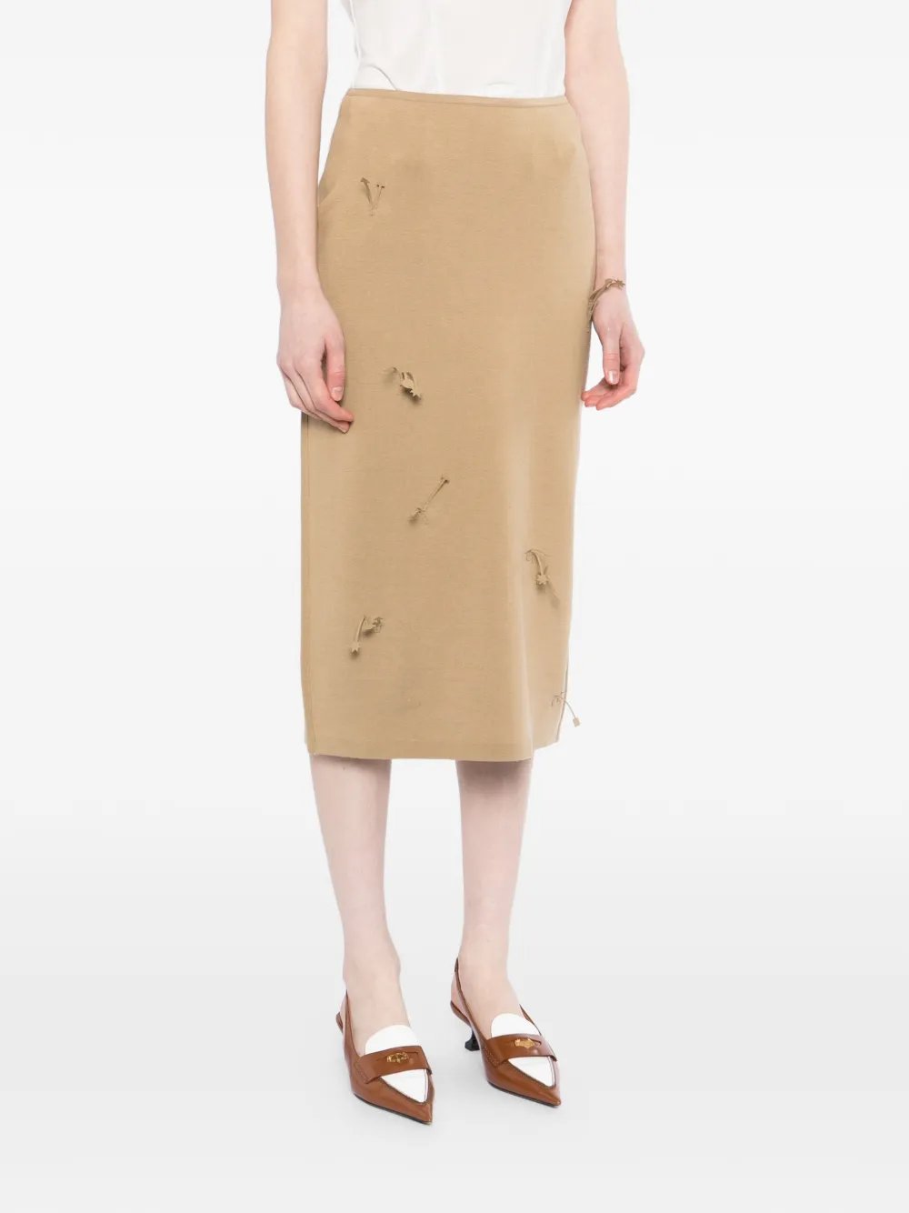 JNBY Midi-rok met applicatie Beige