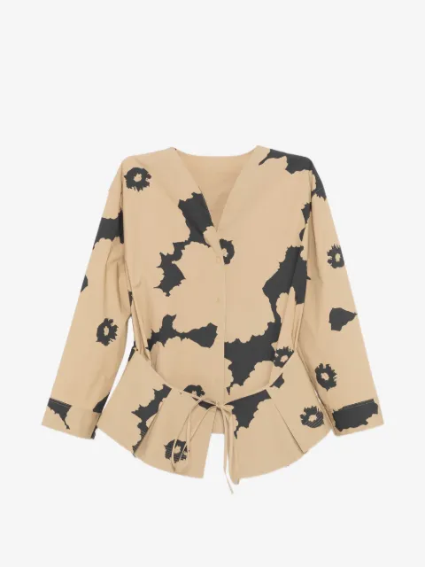LESS floral-print shirt