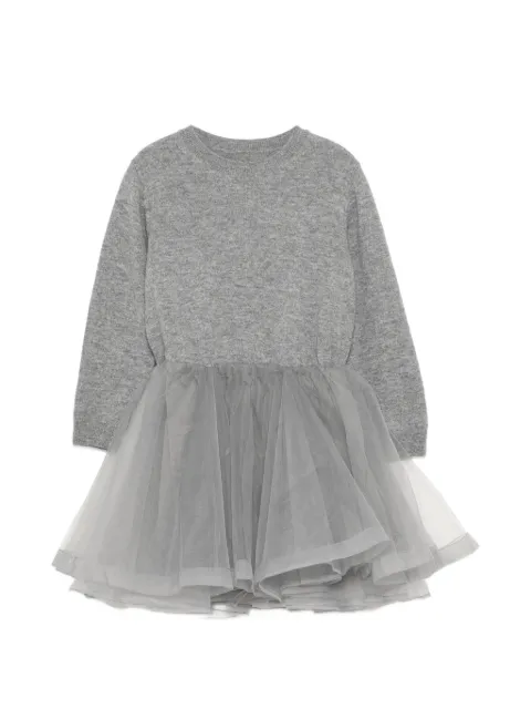 jnby by JNBY splicing A-line sweater dress