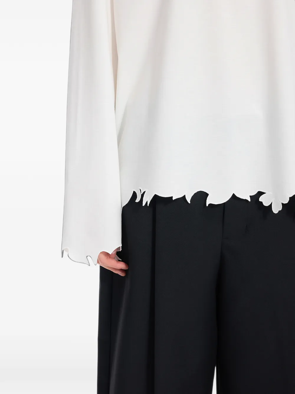 JNBY Asymmetrisch T-shirt Wit