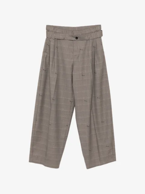CROQUIS pantalones con cuadros estampados