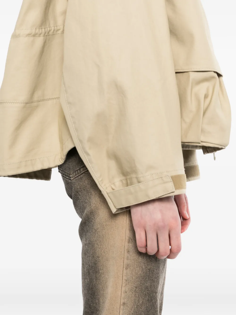 JNBY Katoenen jack met capuchon Beige