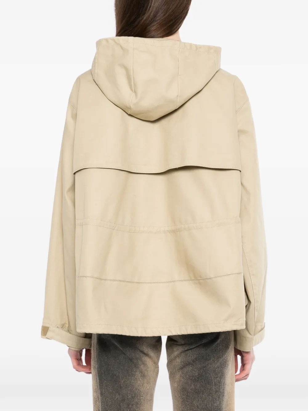 JNBY Katoenen jack met capuchon Beige