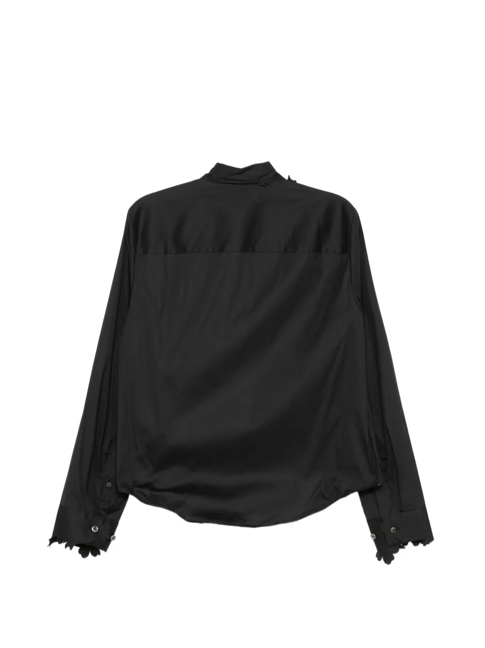  Jnby Scallped-edge Shirt - Black 