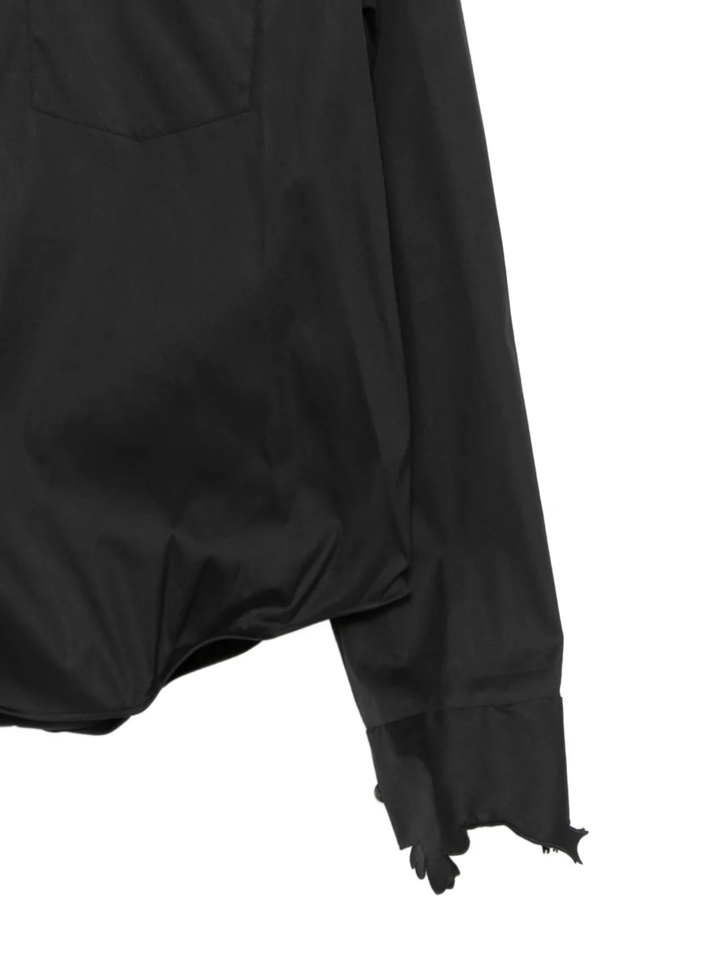  Jnby Scallped-edge Shirt - Black 