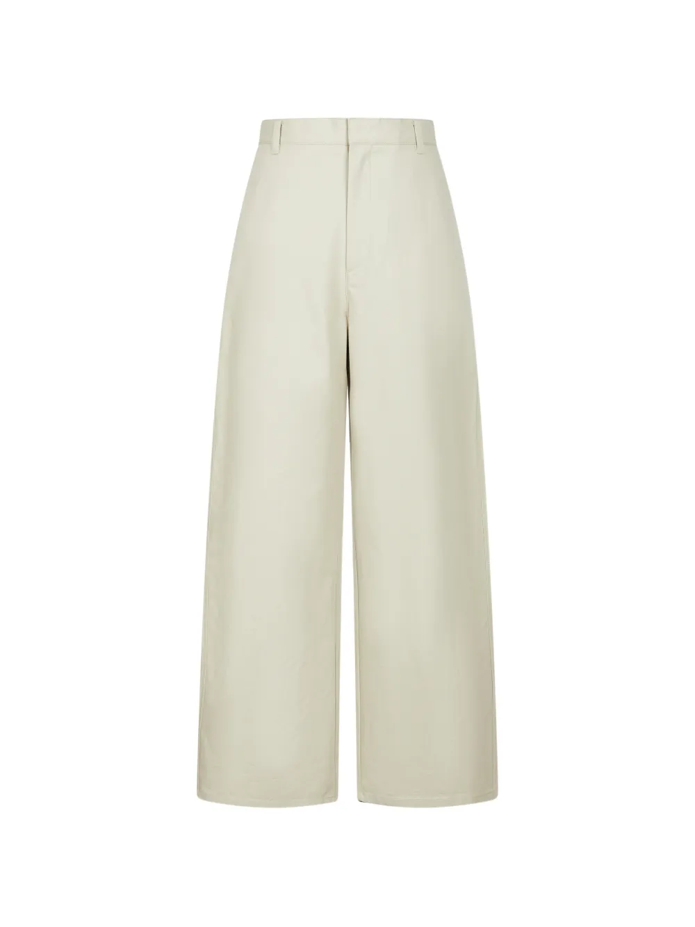 LESS Katoenen broek met wijde pijpen Beige