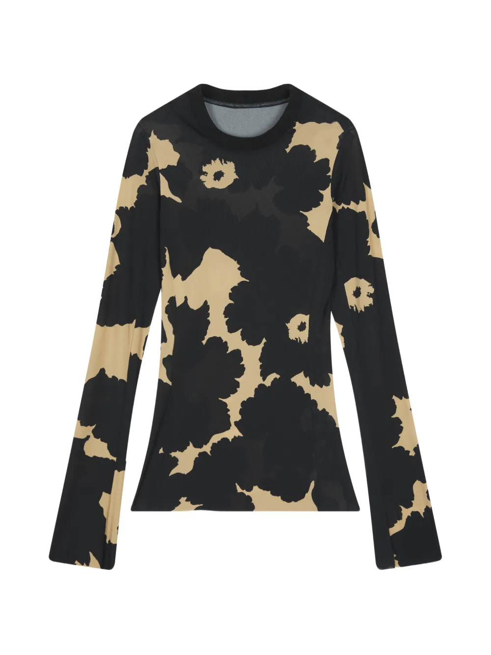 LESS printed top - Nero