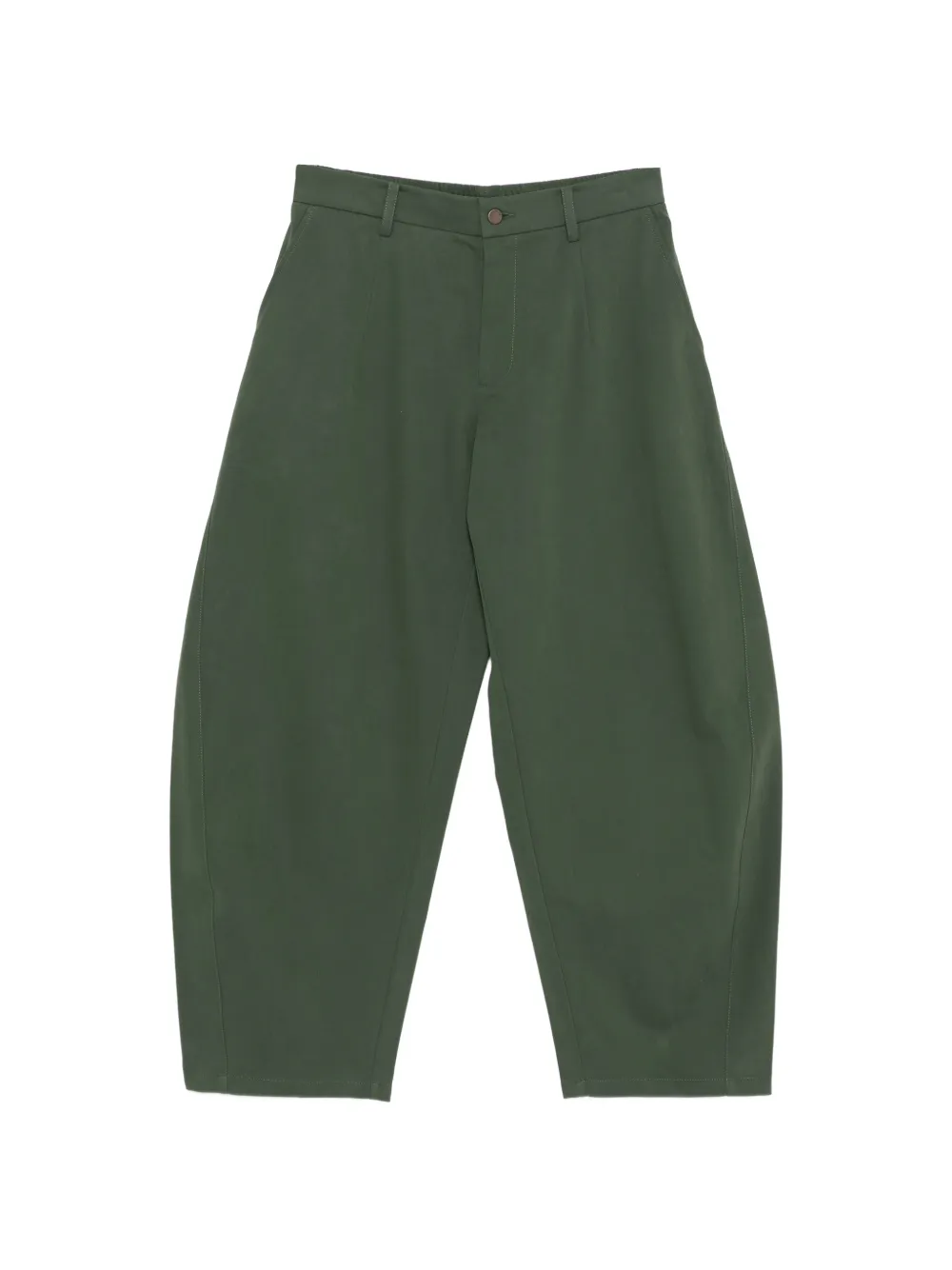 CROQUIS Tapered-Hose mit Biesen 61cm - Grün