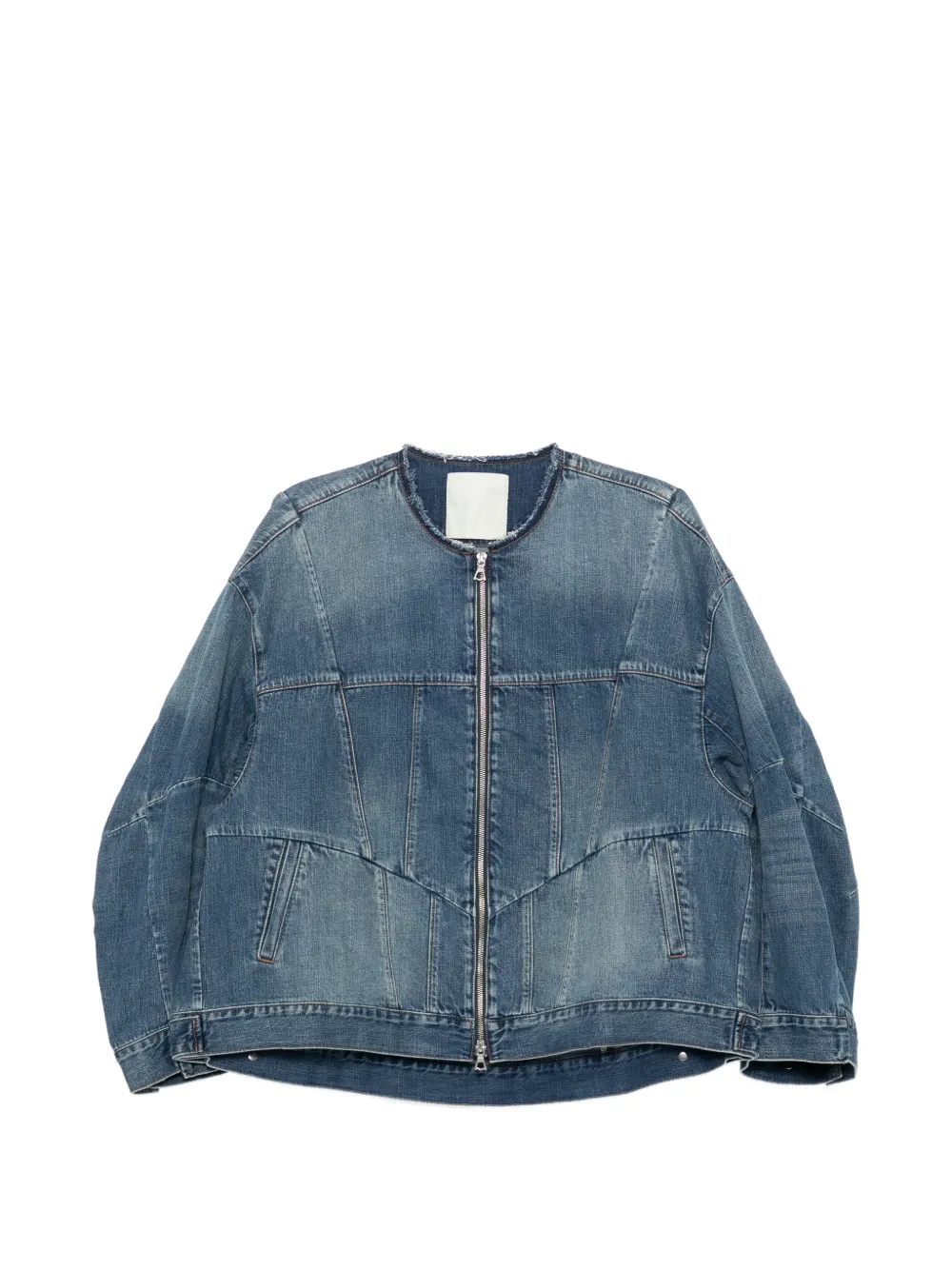 Jnby Oversize Panelled Denim Jacket In Blue