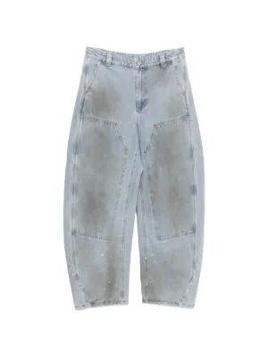 ALEXANDER DIGENOVA Underground paint-splatter straight-leg Jeans