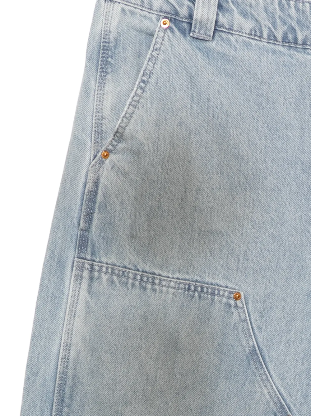  Croquis Stone-washed Jeans - Blue 