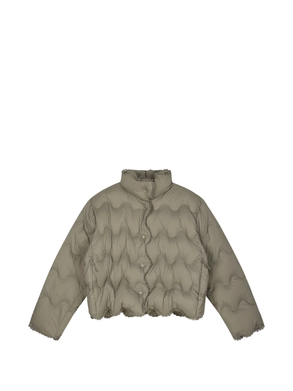 JNBY Gesteppte Jacke mit Spitzenbesatz - Nude