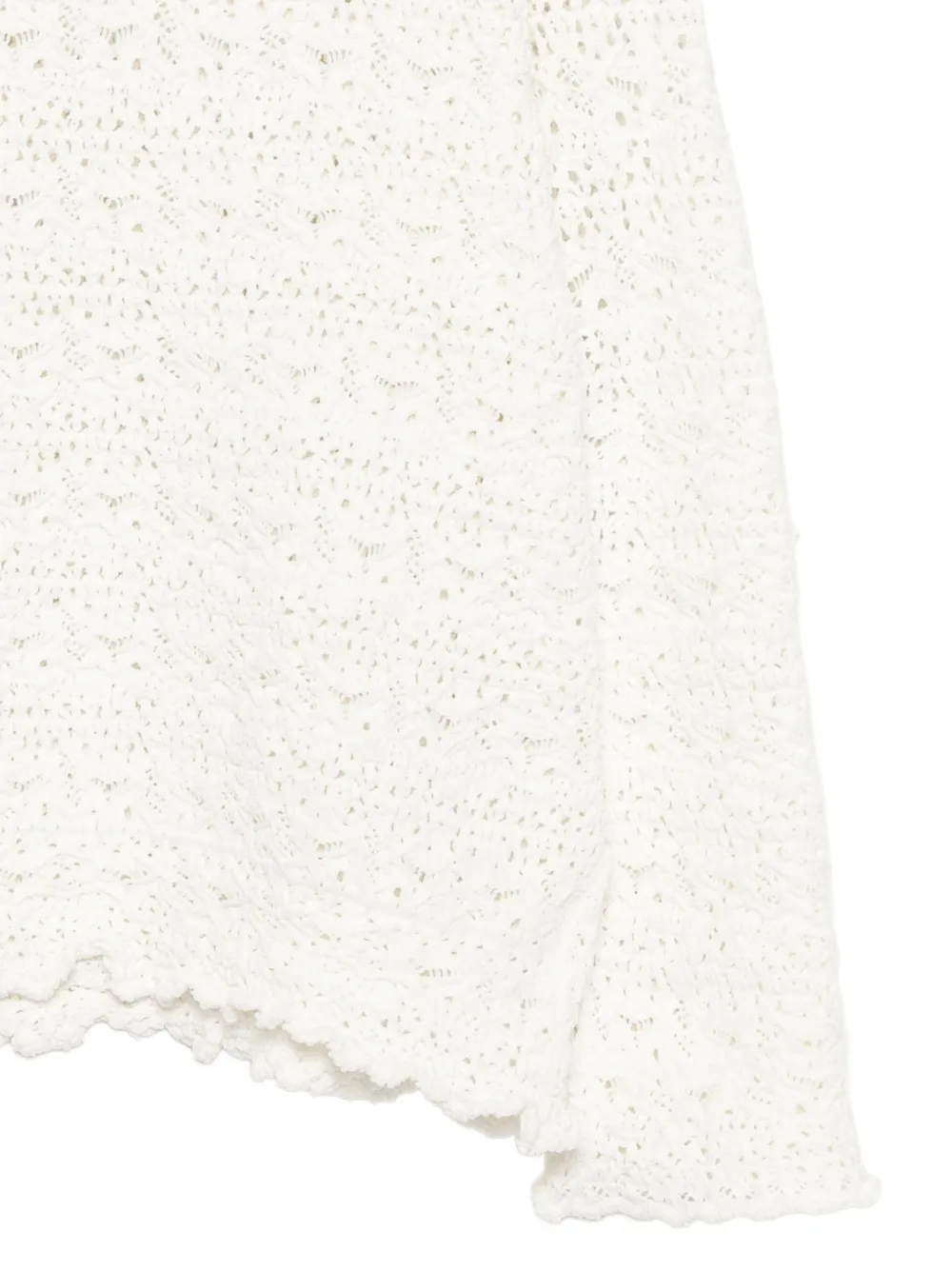  Jnby Jacquard Long-sleeved Pullover Sweater - White 